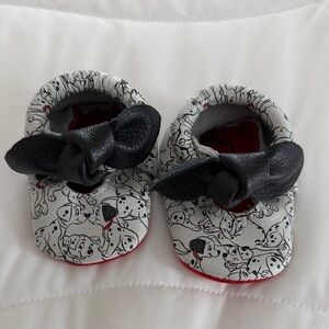 Freshly picked Dalmatian shoes